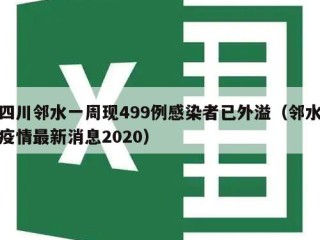 四川邻水一周现499例感染者已外溢（邻水疫情最新消息2020）