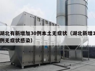 湖北有新增加30例本土无症状（湖北新增1例无症状感染）